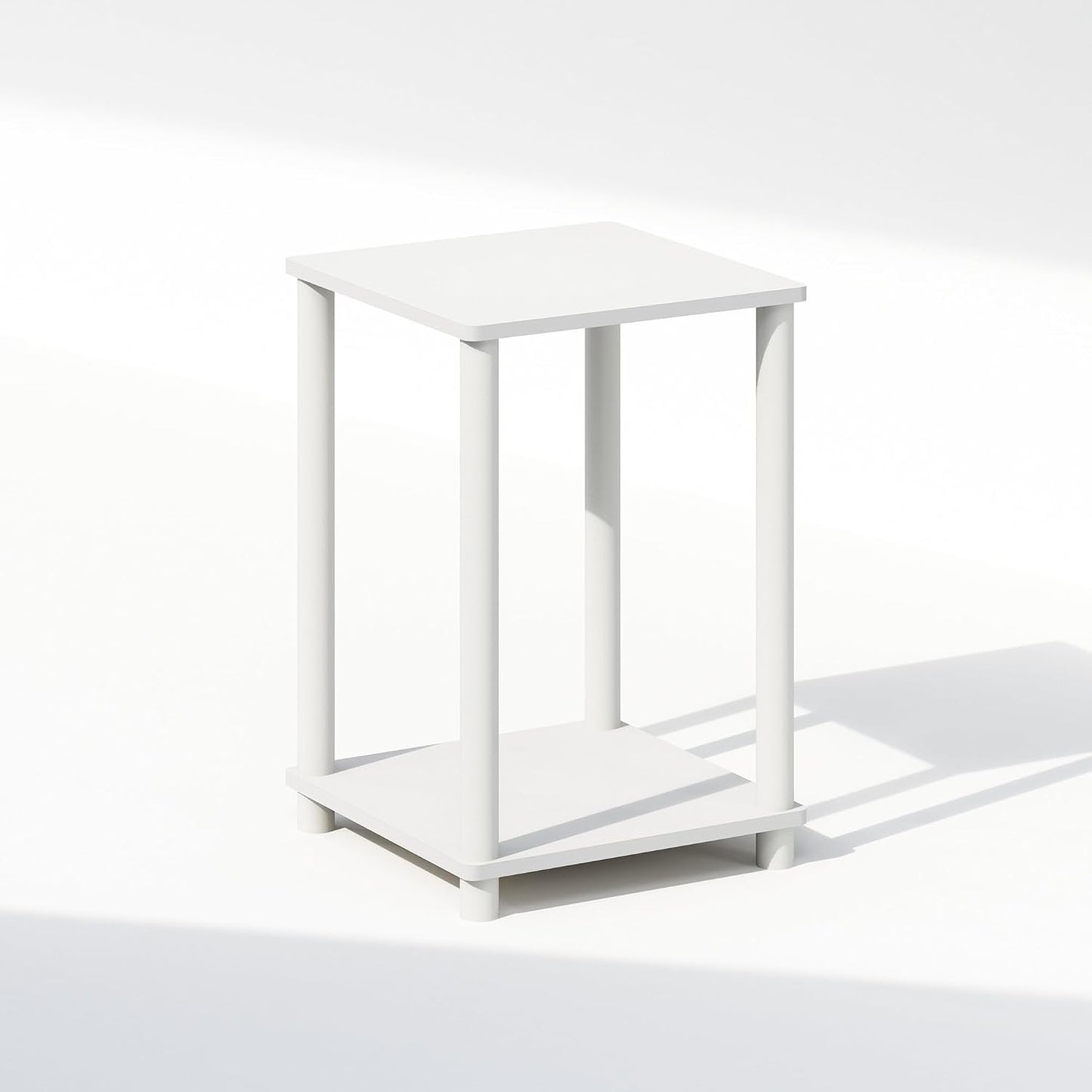 JUST Toolless 3-Tier Night Stand, Open Storage, Americano