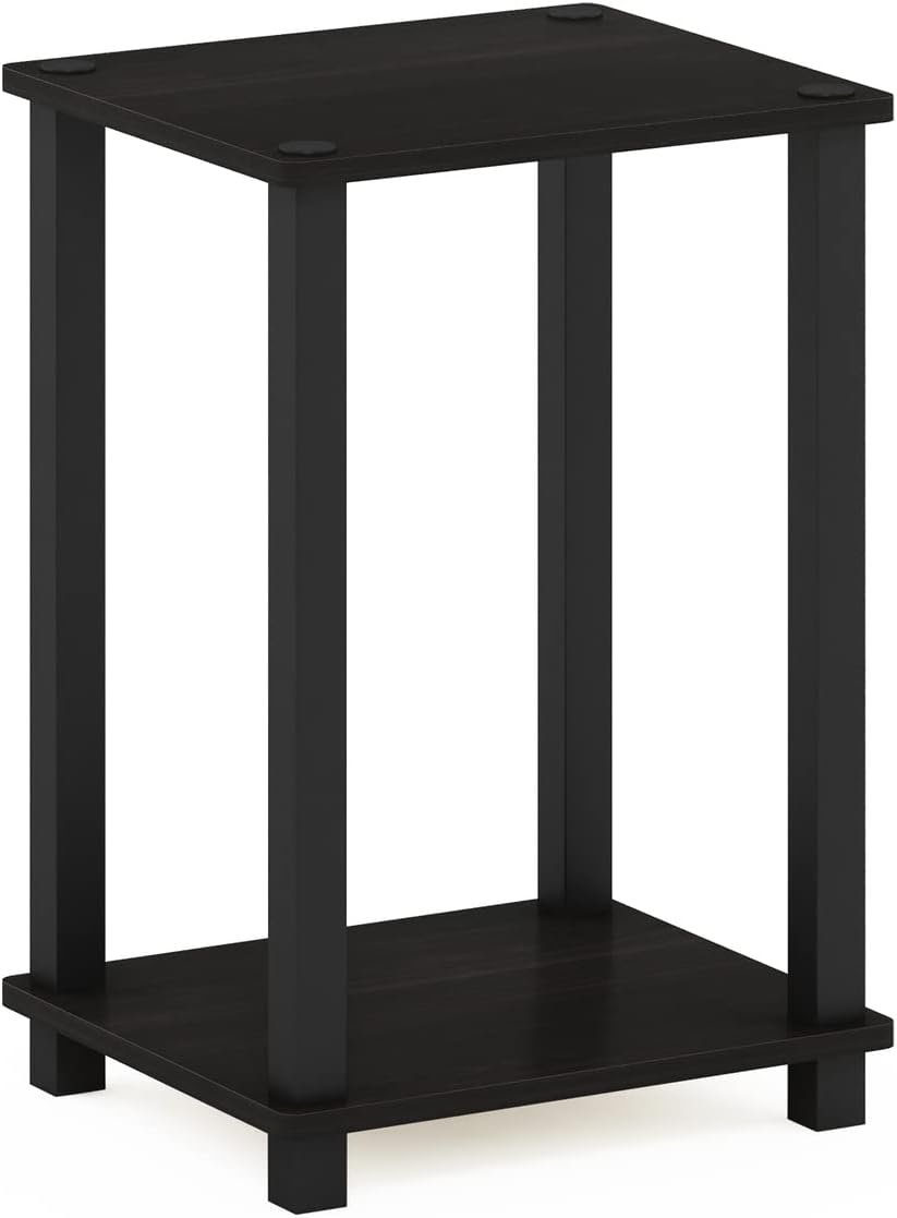 JUST Toolless 3-Tier Night Stand, Open Storage, Americano