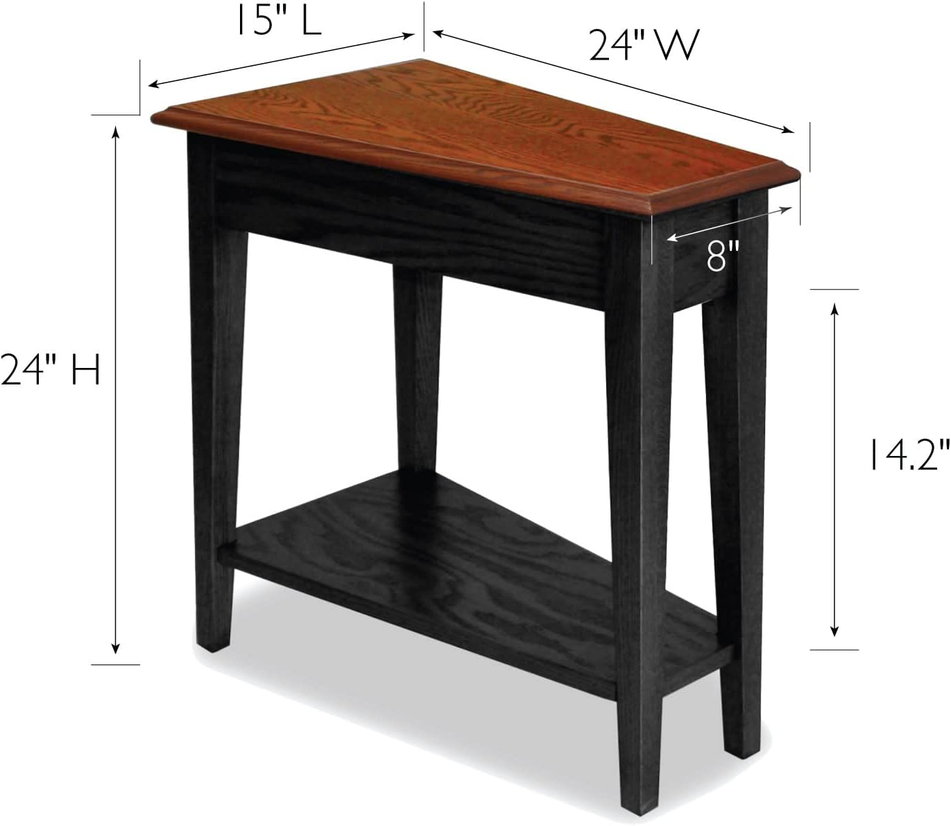 End Table, 17", Smoke Gray