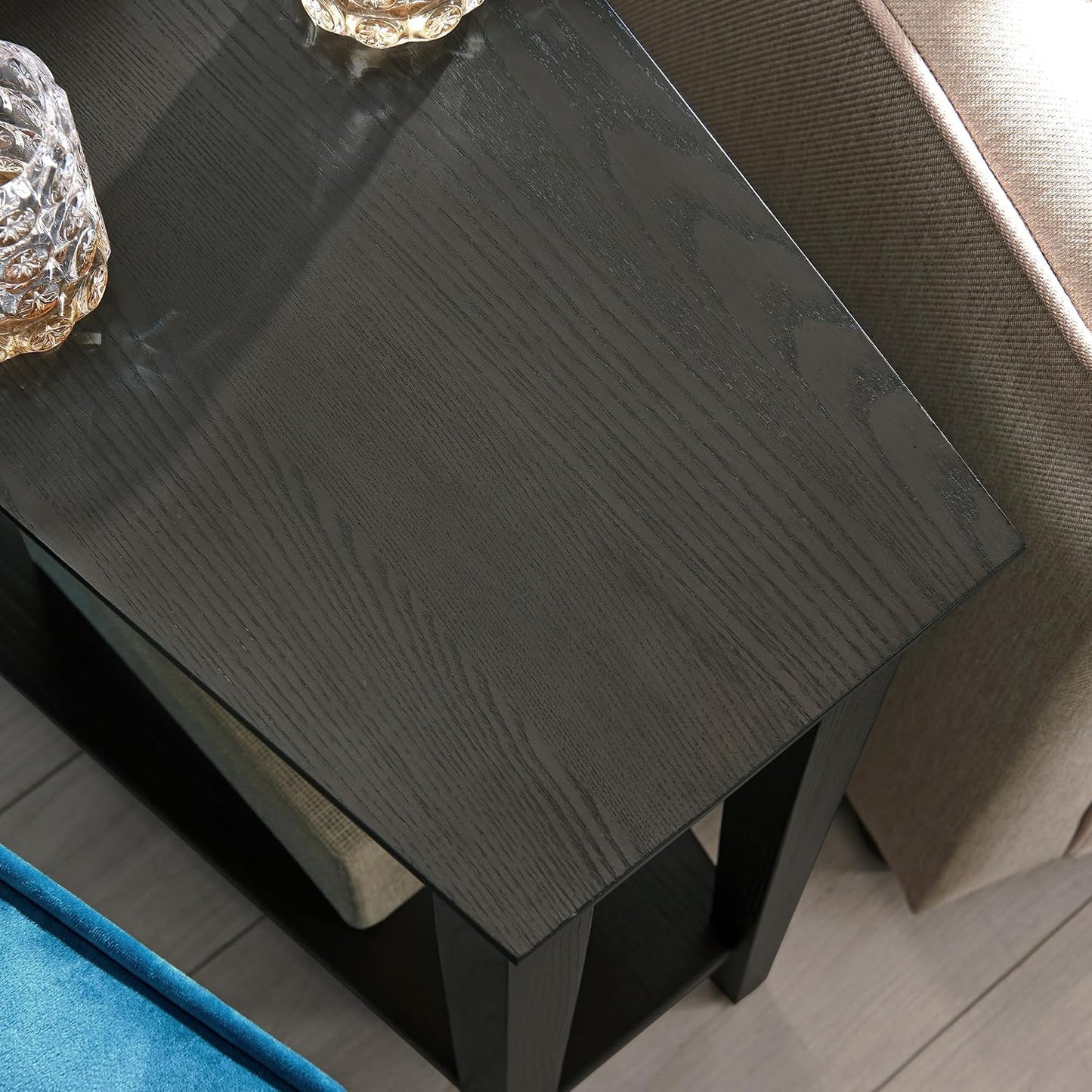 End Table, 17", Smoke Gray