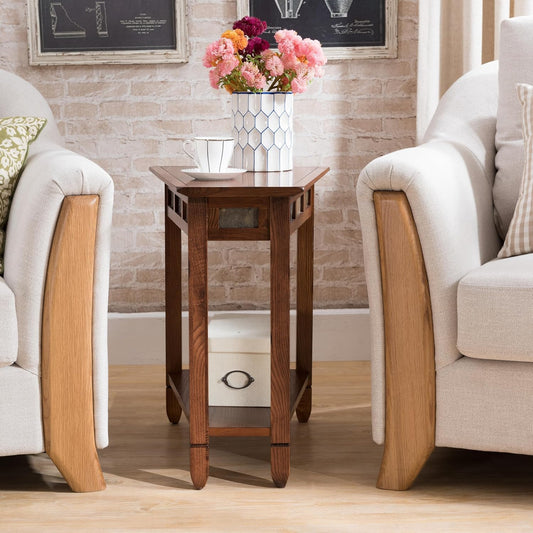 End Table, 17", Smoke Gray